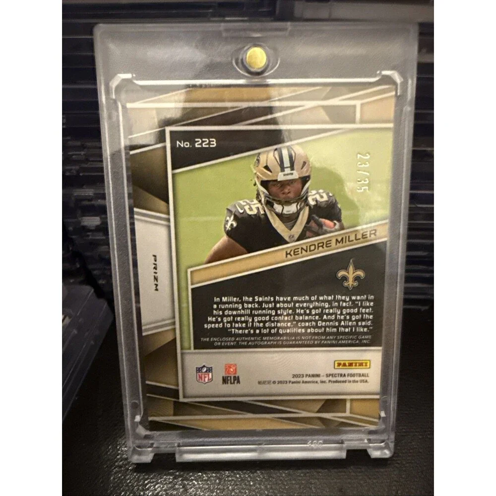 2023 Spectra Neon Green Prizm Kendre Miller RPA RC 3-Color Patch AUTO /35💥💥